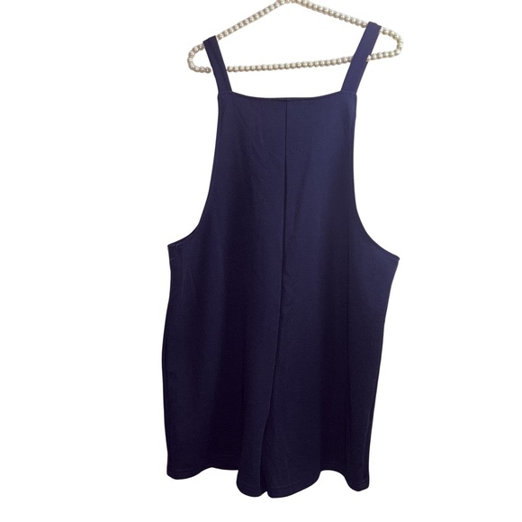 Women's Navy Tie-Shoulder Romper - Picture 3 of 7
